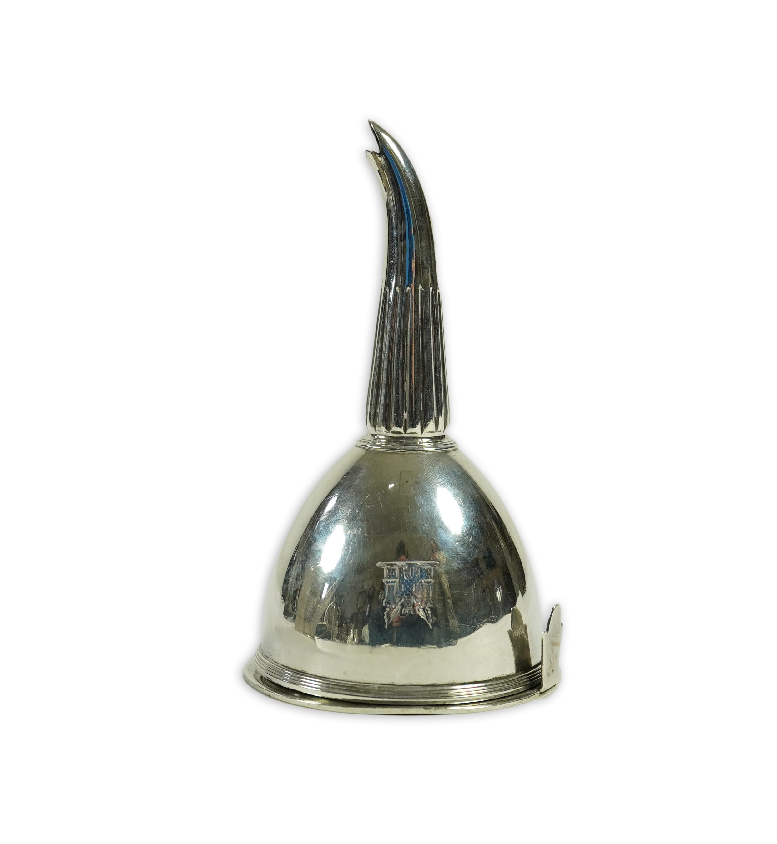 A George III silver wine funnel, by William Sumner I